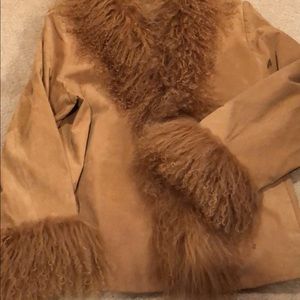 Suede “Faux” Fur Jacket